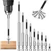 PX NING Set di punte antiscivolo, 9 pezzi High Magnetic Screwdriver Drill Bit K5 antiscivolo a croce, punte magnetiche, set di punte per avvitatore a batteria, cacciavite da 25 - 150 mm per trapano elettrico