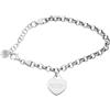 ALFIERI & ST. JOHN 925 Bracciale cuore catena con charm cuore