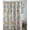 Greenland Home Fashions Barefoot Bungalow Atlantis - Tenda da doccia, 182,9 x 183,9 cm, colore: Giada