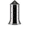 Alessi MGSAL B Spargisale in Acciaio Inossidabile 18/10 Lucido con Tappo e Coperchietto in PA, Nero