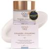 GOLD TREE Crema Antirughe Donna con Collagene e Acido Ialurnico ad Assorbimento Rapido. Rassodante Facciale Premium Giorno e Notte. Crema Idratante Viso Donna per una Pelle Giovane e Soda.
