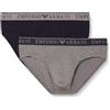 Emporio Armani Slip da Uomo Endurance, Confezione da 2, Blu, XL, Blu, XL