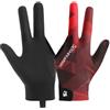 WUZIA Guanto da biliardo con 3 dita per mano sinistra, nero, rosso, snooker, allenamento, elastico, cinturino da polso in spandex per uomo e donna