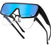 MELLIEX Occhiali da Sole Ciclismo Sovrapponibili, Ultraleggero TR90 Occhiali Sportivi Protezione UV400, Sovraocchiali Polarizzati per Uomo e Donna, Adatto per Bici MTB Corsa Pesca