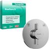 hansgrohe DuoTurn S - Rubinetto per doccia incasso per 2 utenze, Miscelatore monocomando tondo per iBox universal 2, cromo