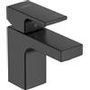 hansgrohe Vernis Shape - Rubinetto per lavabo senza scarico, Miscelatore lavabo risparmio idrico (EcoSmart) con altezza bocca 71 mm, nero opaco, 71567670