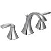 Moen T6905 Voss-Rubinetto da bagno a due manici, ad arco alto, senza valvola, Finitura cromata, .5