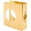 Prime-Line Defender Security U 9555 Lock and Door Reinforcer, 1-3/8 in, Brass