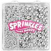 Miss doozy Perle Commestibili Argento per Decorazioni (130g) - 4 Misure di Perline per Decorare Torte, Cupcake & Biscotti - Ideali per Matrimoni, Compleanni, Halloween, Natale, Sprinkles (2mm, 4mm, 7mm, 10mm)