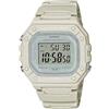 Casio Orologio da polso da uomo al quarzo sportivo bracciale e cassa in resina di colore bianco display analogico - W-218HC-8A