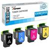 TOPRINT C310 C315 4 Colori Cartucce Toner Compatibili Nero 3000 Pagine, C M Y 2000 Pagine per Stampante Laser Xerox C310 C310dni C310dnim C315 C315dni C315dnim 006R04356 006R04357 006R04358 006R04359