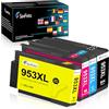 SavFinto 953XL Cartucce di ricambio per HP 953 XL cartucce multipack compatibili con HP Officejet Pro 7740 8218 8710 8715 8718 8719 8720 8725 8730 8740 (4 pezzi)