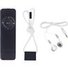 LifgWas Lettore MP3 portatile con cuffie audio bianche incluse, lettore audio per studenti e bambini, estensione con scheda di memoria fino a 64 GB, suono chiaro, autonomia lunga, regalo pratico (nero)