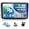 GOHHDL 4G+64G 8Core Autoradio Android 2DIN per Peugeot 208/2008 2012-2018, touchscreen da 10,1 pollici con navigazione GPS, WiFi, EQ, Bluetooth, radio FM/RDS, SWC + Retromarcia + MIC