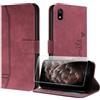 JayModCase Cover per Xiaomi Redmi 7A, Flip In Pelle PU Custodia con Pellicola Protettiva Supporto Slot Schede Protezione Integrale Chiusura Magnetica per Redmi 7A (Rosso)