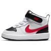 Nike Sneaker Court Borough Mid 2 (TDV), White Univ Red Black, CD7784-110, 19.5 EU (4C US)