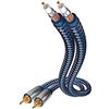 in-akustik Inakustik 00404007 cavo audio 0,75 m 2 x RCA Blu