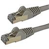StarTech Cavo Ethernet CAT6a da 1m - Cavo di Rete LAN RJ45 10 Gigabit Schermato 100W Poe - Cavo Dati Patch STP 10GbE - Testato Individualmente - Certificato UL/Tia - Grigio (6ASPAT1MGR)