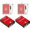 Dal Negro 21007 - Poker Excelsior Singolo Astuccio Rosso, Carte da Gioco (Confezione da 2)