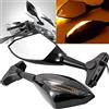 KATUR Moto Ambra LED Indicatore di direzione Indicatore Integrato Indicatore Laterale Specchi retrovisori Anteriore e Posteriore antiriflesso Adatto per H Onda K awasaki S uzuki Y amaha