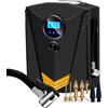 Fayet Gonfiatore digitale per pneumatici per auto compressore d'aria portatile pompa pneumatica automatica 12 V pompa ad aria elettrica
