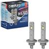Sirius KIT 2 HEADLIGHT LED H1 CORTA CHIP 5530-12V - 1200lm a lampada - 6300K - per Auto - Moto