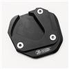 ZEXDDI Moto CNC Adatto per Hon-da X-ADV XADV 750 NC750X NC750 X HORNET CB750 TRANSALP XL750 Pad di estensione del cavalletto laterale Cavalletto Piastra di ingrandimento del piede (Nero)