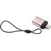 System-S Adattatore USB 3.1 tipo C maschio a 3.0 tipo A femmina, passante in rosa