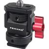FEICHAO Supporto per monitor di rotazione multi-angolo da 1/4 a montaggio a scarpa fredda Adattatore pin per fotocamera DSLR Accessori staffa stabilizzatore luce flash (versione C)