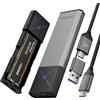 iDsonix Case SSD M.2 [NVMe&SATA], NVMe to USB 3.2 Gen2 10Gbps [Tool Free][Alluminio], Adattatore SSD M.2 NVMe con UASP&Trim, NVMe Enclosure supporta M-Key/B+M Key 2230/2240/2260/2280 SSD