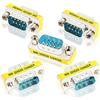 YAODHAOD DB9 Connettore seriale RS-232 9 Pin DB9 Adattatore accoppiatore cavo maschio a maschio 5 Pacchetti (DB9 M/M)