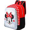 CERDÁ LIFE'S LITTLE MOMENTS Mochila Escolar de Minnie Mouse para Niña en Primaria Adaptable a Carrito, Espalda Ergonómica y Asas Ajustables, Material Unisex niños, Multicolor, Talla única