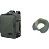 American tourister Take2Cabin Easyjet borsa cabina 36 x 20 x 45 cm verde con cuscino da viaggio, olive/lime