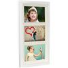 BD ART 18 x 35 cm Cornice multipla per 3 foto 10 x 15 cm, Bianco