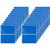 FINDAT Etichette FINDAT 40 pezzi adesive blu, rettangolari per codifica a colori, 76 x 50 mm, in vinile impermeabile, rimovibili, per ufficio, magazzino, azienda