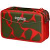 ergobag Astuccio maxi set da 40 pezzi, matite colorate e pennarelli Lyra, scomparto per monete, righello, forbici Fire DragonBear - Arancione