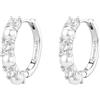 Brosway Orecchini Donna, Orecchini a Cerchio in Argento e Infinite White/perle | Collezione FANCY - FIW176