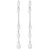 Tuscany Silver Orecchini a catena con cubic zirconia in argento sterling per donna