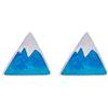 Helen de Lete Ice Mountain - Orecchini a perno in argento Sterling 925