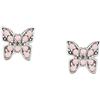 Nomination® | Orecchini Donna Collezione Gioie - Chiusura a Farfallina - Argento 925 e Cubic Zirconia con Pendente a Forma di Farfalla - Made in Italy (Farfalla)