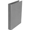 Bigso Box of Sweden Raccoglitore ad anelli in fibra di legno e carta - Cartelle documenti con 2 anelli - Faldoni portadocumenti per fogli, documenti e buste trasparenti perforate - grigio scuro