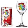 Dor BICCHIERE 80 ANNI Calice vetro Gadget stampato idea regalo festa 80° Compleanno