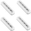 WeFoonLo Confezione da 4, Wefond DIY Stick-on 5 LED Touch Tap Lights Luce notturna a batteria per armadi, armadi, armadio, corridoio, scale, attici, garage, auto, tettoie, ripostiglio (Bianca)