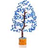 Crocon Lapislazzuli Albero della vita Albero di cristallo preziosa naturale Decorazioni per la casa Regali per donne Meditazione Alberi dei chakra spirituali Regalo di compleanno per donne, mamme e sorelle