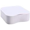 TUKA-i-AKUT Organizzatore Impilabile Cassettiera Scatola Portaoggetti da Tavolo, Portautensili Combinabile Flessibile Portautensili, da Scrivania, per Trucchi, Cosmetici, 23x22x8 cm TKD8610 Bianca