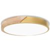 Fynokst Plafoniera a LED con temperatura di colore regolabile, plafoniera in legno da 40W 4000LM 3000K/4000K/6000K, IP54, pannello luminoso da soffitto rotondo Ø40cm, adatto per camera da letto