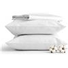 Dalfilo Set Lenzuola Matrimoniali Cotone, Parure Lenzuola, 100% Percalle di Cotone 200 TC, 1 Lenzuolo Sopra Ampio + 2 Federe a Sacchetto, Made in Italy, Traspiranti, Delicate sulla Pelle