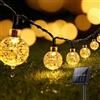 Suright Catena Luminosa Esterno Solare, 13m 60 LED Luci Solari da Giardino