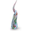 Gocce di Murano Corno portafortuna artigianale in vetro di Murano lavorato a mano scaramanzia napoletana soprammobile idea regalo Made in Italy (Bianco Liscio)