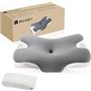 MULISOFT P‑105 Federa Cuscino - Fodera Ricambio per Cuscino P‑105, Grigio | Fodera di Ricambio, Compatibile B0G6ZRVXXS, B0G711JD8F, B0G6ZR2ZK4, Traspirante, Lavabile, Rimovibile, Morbida, Resistente